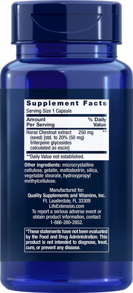 LIFE EXTENSION VENOTONE 60 CAPSULAS