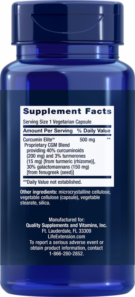 LIFE EXTENSION ADVANCE CURCUMIN TURMERIC-EXTGINTURM 30 CAPSULAS