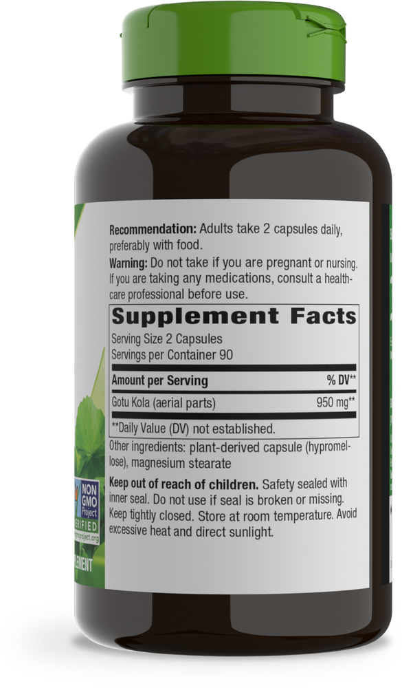 NATURE´S WAY GOTU KOLA HERB 180 CAPSULAS