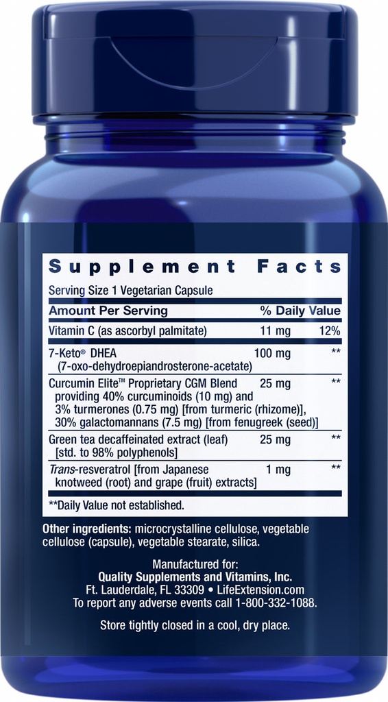 LIFE EXTENSION 7 KETO DHEA COMPLET 100MG