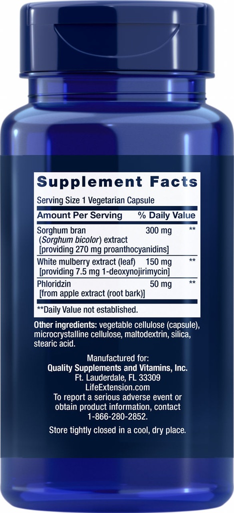 LIFE EXTENSION TRI SUGAR BALANCE 60 CAPSULAS