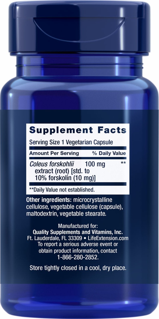 LIFE EXTENSION FORSKOLIN 10MG 60 CAPSULAS