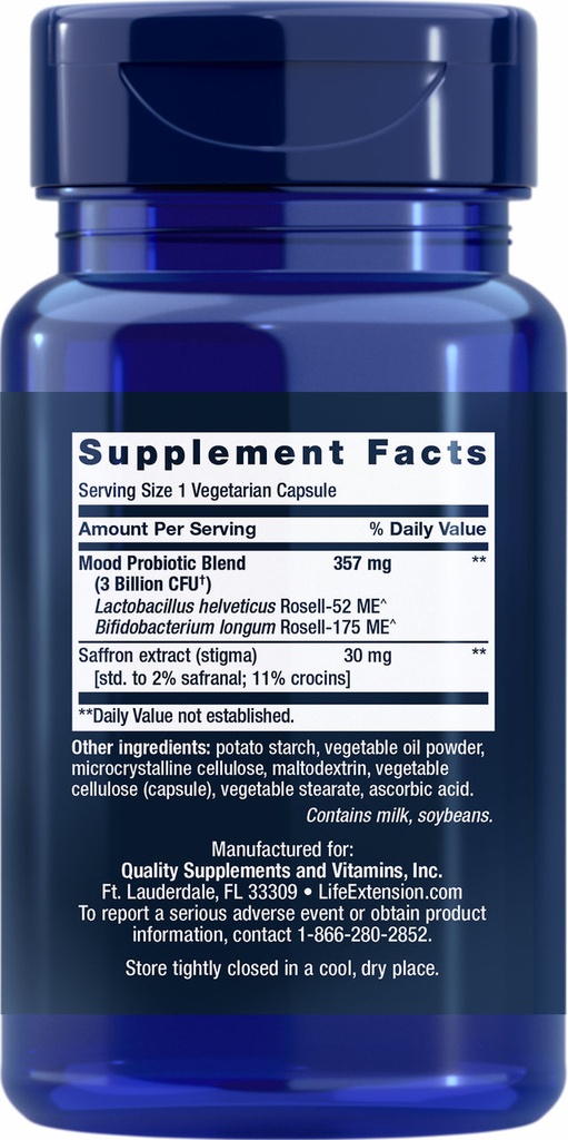 LIFE EXTENSION FLORASSIST MOOD IMPROVE 30 CAPSULAS