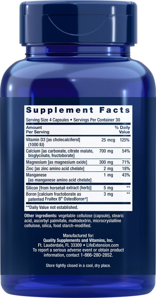 LIFE EXTENSION BONE RESTORE 120 CAPSULAS