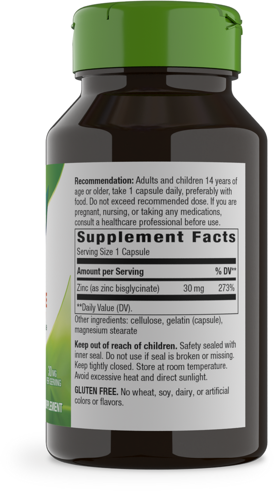 NATURE´S WAY ZINC CHELATE 100 CAPSULAS