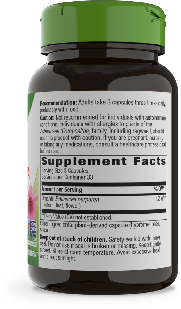 NATURE´S WAY ECHINACEA PURPUREA HERB 100 CAPSULAS