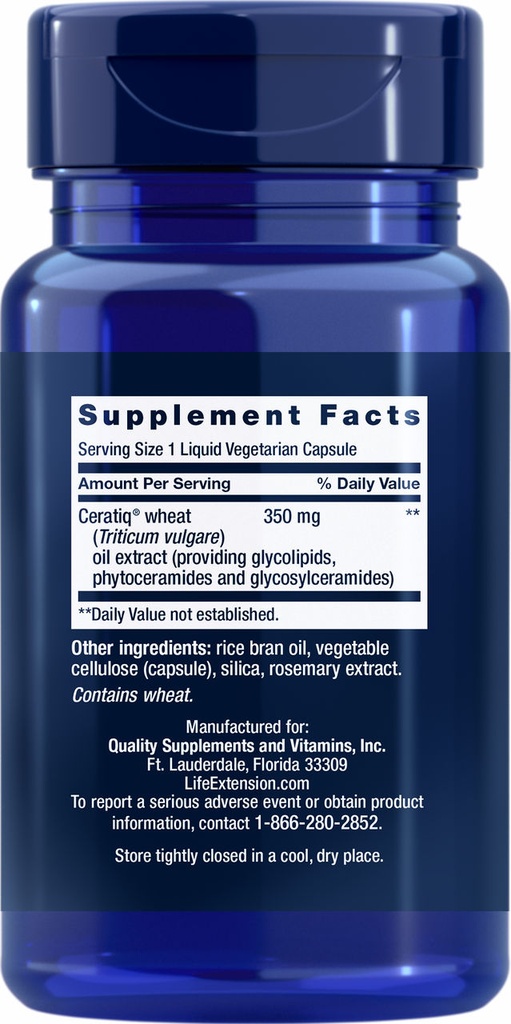 LIFE EXTENSION SKIN RESTORING CERAMIDES 30 CAPSULAS