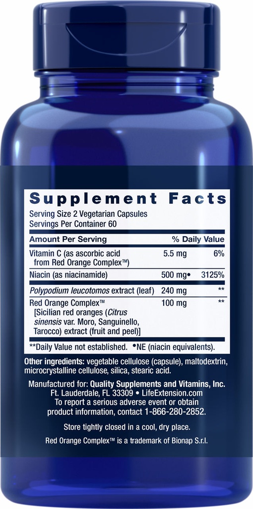 LIFE EXTENSION SHADE FACTOR™ 120 CAPSULAS