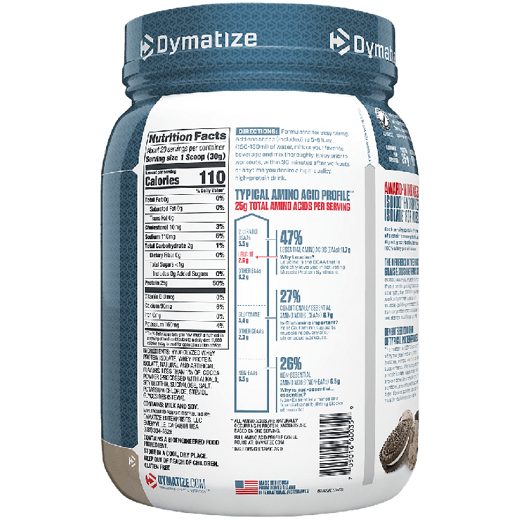 ISO 100 20 SERV Cookies & Cream 3ct 