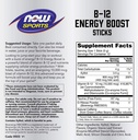 NOW B12 ENERGY BOOST STICKS  12 sticks/Pk