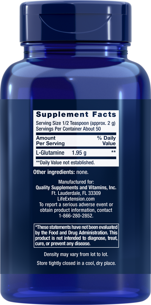 Life Extension Glutamine Powder 100Gr