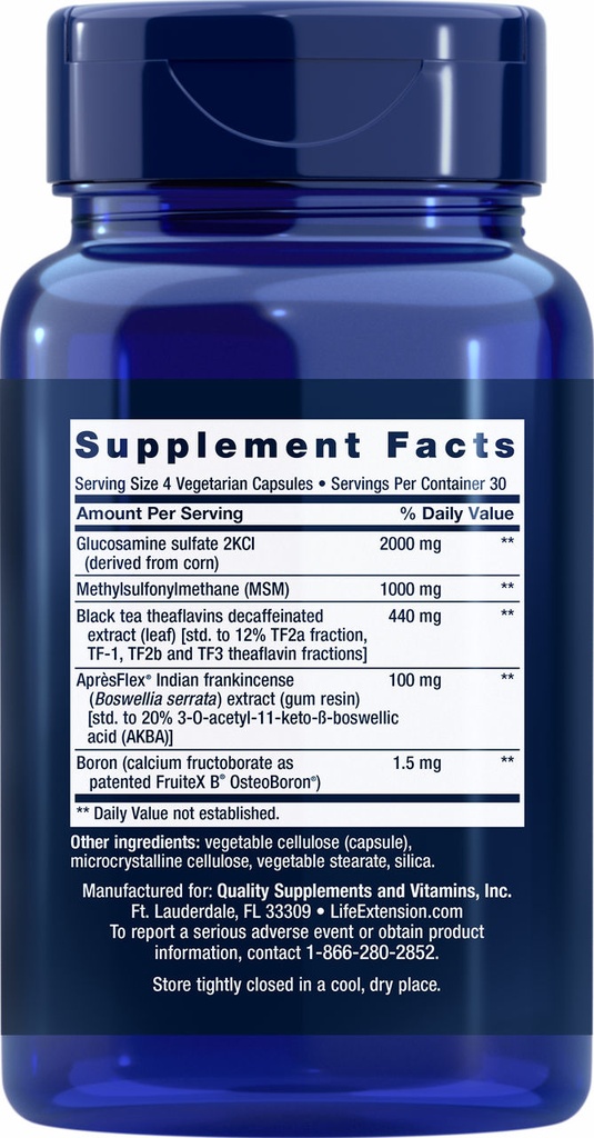 LIFE EXTENSION ARTHROMAX/THEAFLAVINS 120 CAPSULAS