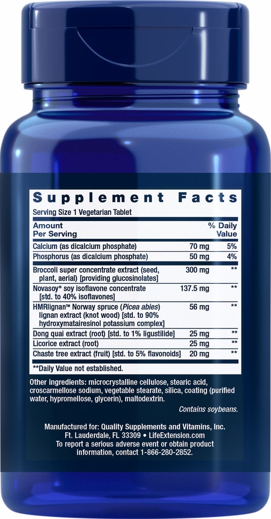 LIFE EXTENSION ESTROGEN FOR WOMEN 30 CAPSULAS