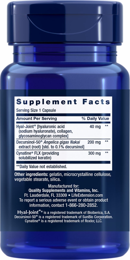 LIFE EXTENSION FAST ACTION JOINT FORM 30 CAPSULAS