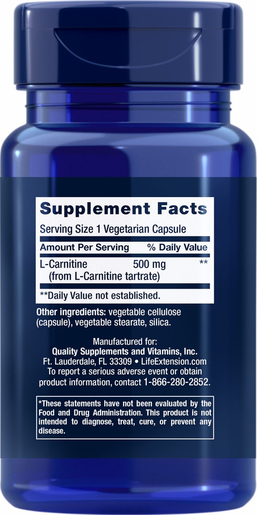 L EXT VIT L-CARNITINE 30CAPS
