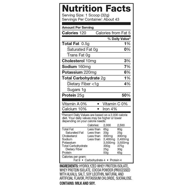 D ISO 100 3LB GOURMET CHOCOLATE 6CT