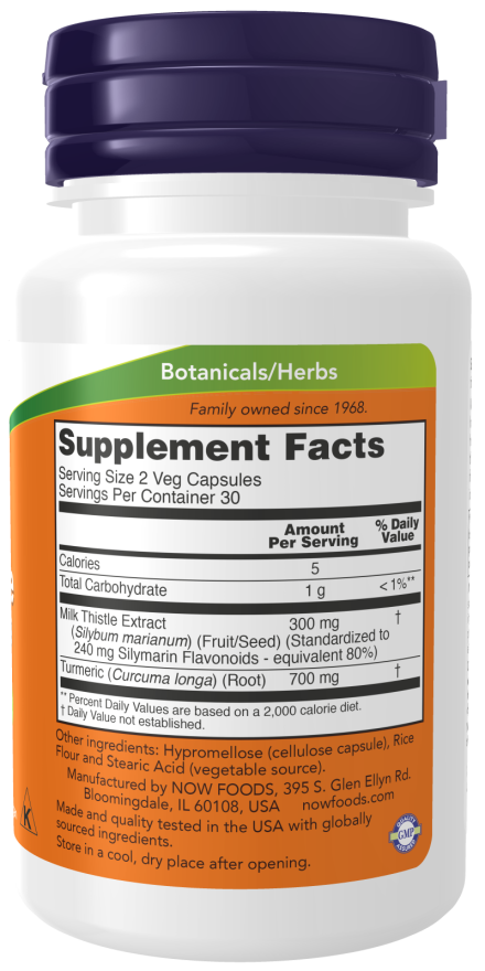 NOW SILYMARIN MILK THISTLE 150mg  120 VC