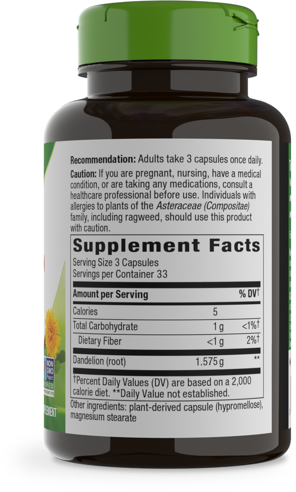 N WAY DANDELION ROOT 100CAP