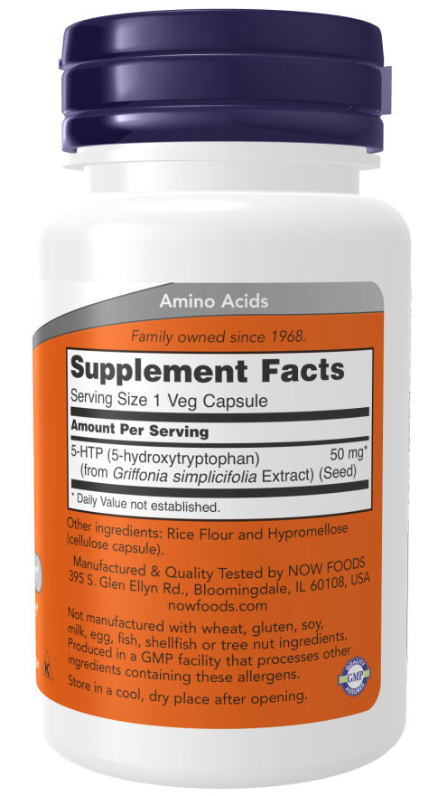 Now 5-Htp 50Mg 30 Vcaps