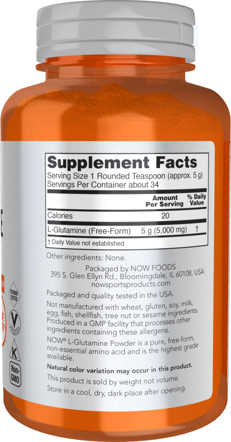 Now L-Glutamine Powder  1 Lb