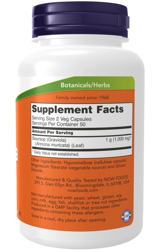 Now Graviola 500Mg   100 Vcaps