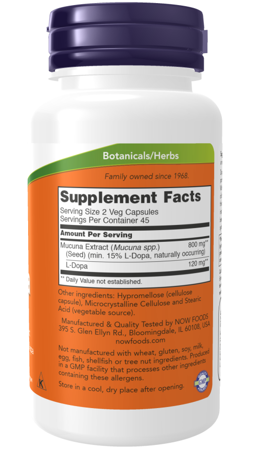 Now Dopa Mucuna  90 Vcaps