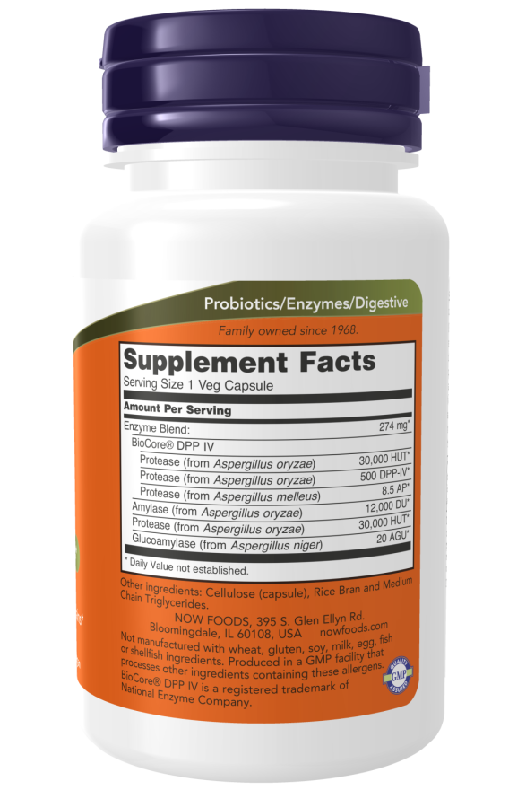 Now Gluten Digest Enzymes 60 Vcaps