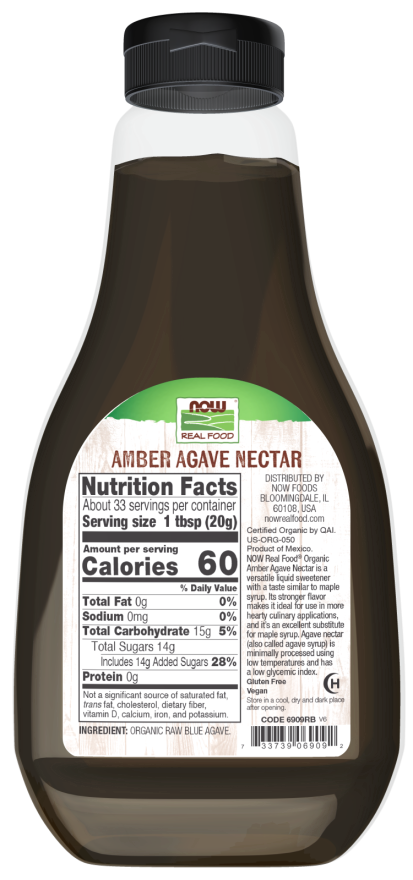 Now Agave Amber Organic 23.3 Oz
