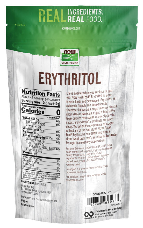 Now Erythritol  1 Lb