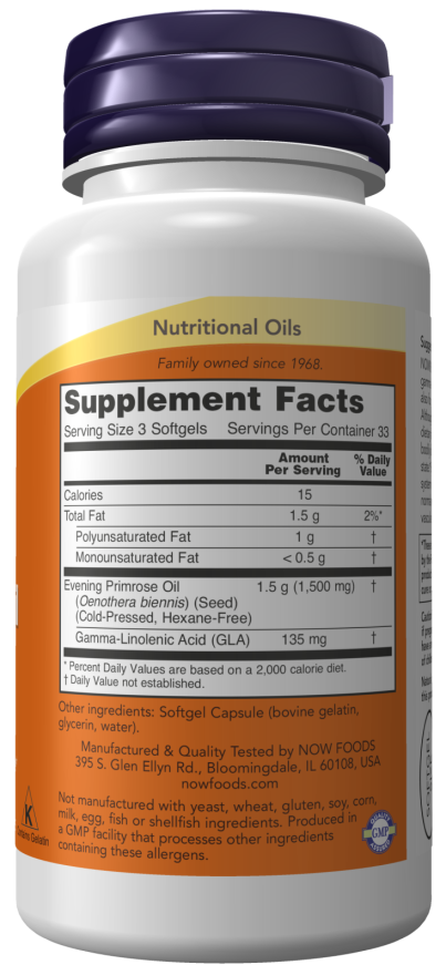 Now Evening Primrose 500Mg  100 Sgels