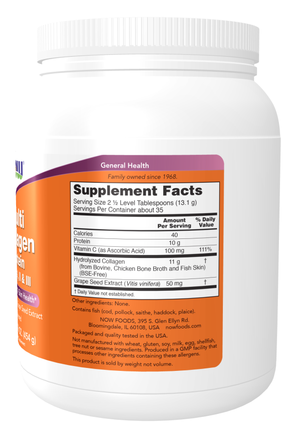 Now Multi Collagen Pwd (Unflvr)  16 Oz