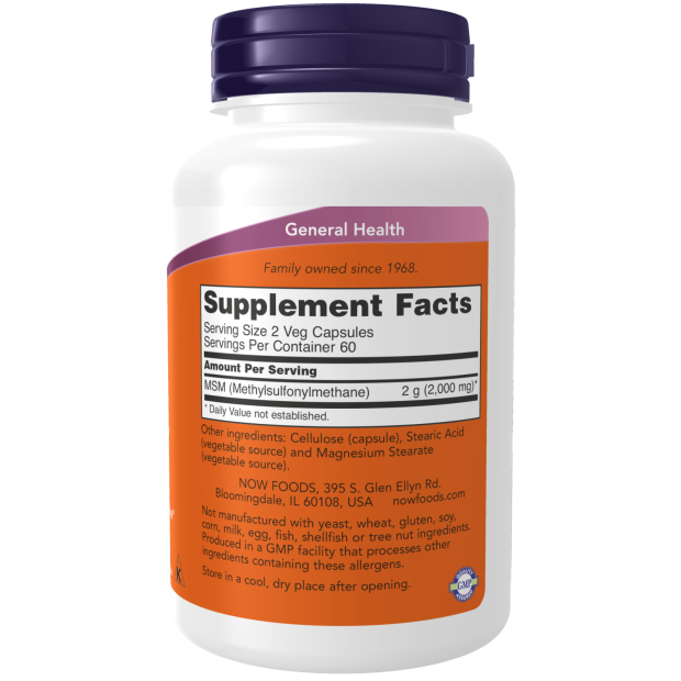 Now M.S.M 1000Mg  120 Vcaps
