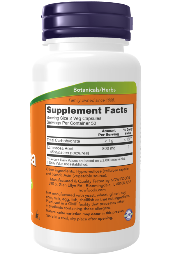 Now Echinacea Purp 400Mg  100 Vcaps