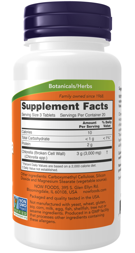 Now Chlorella 1000Mg  60 Tabs