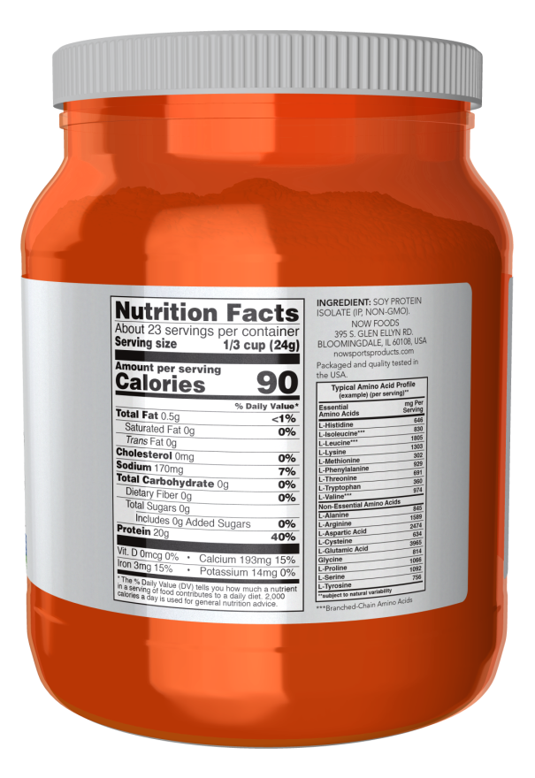 Now Soy Protein Vanilla  2 Lb
