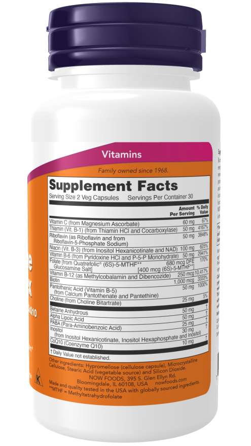 NOW CO-ENZYME B-COMPLEX  60 VCAPS