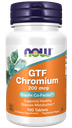 NOW GTF CHROMIUM 200mcg  100 TABS Z0