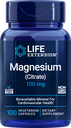 LIFE EXTENSION MAGNESIUM CITRATE 100MG 100CAP