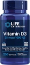 LIFE EXTENSION VITAMIN D3 1000 IU 250 CAPSULAS