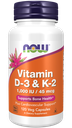 Now Vit D-3 / K2 1000 Iu/45 Mcg  120 Vcaps