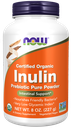 Now Org Inulin Powder  8 Oz
