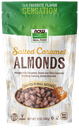 NOW SALTED CARAMEL ALMONDS (DR) 12 OZ