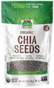 Now Black Chia Seeds Org 12 Oz