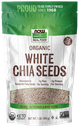 Now White Chia Seeds Org  1 Lb