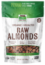 NOW ORGANIC RAW SHELLED ALMONDS 12 OZ