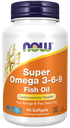 NOW SUPER OMEGA 3 6 9 1200MG   90 SGELS