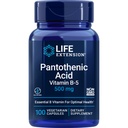 LIFE EXTENSION PANTOTHENIC ACID 500 MG